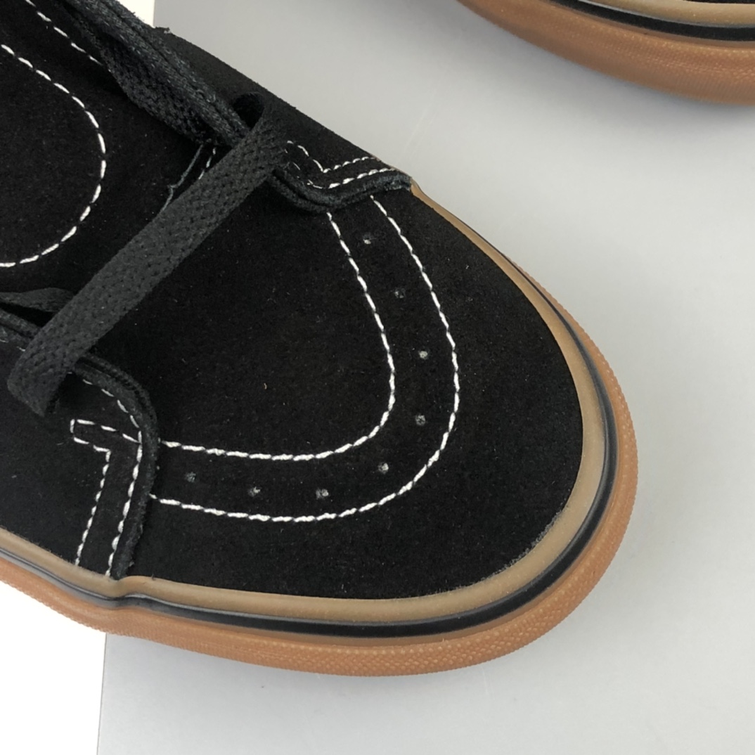 160 Vans Sk8-Mid Black/White 生胶系列中邦职业滑板鞋 VN0A347UY28
