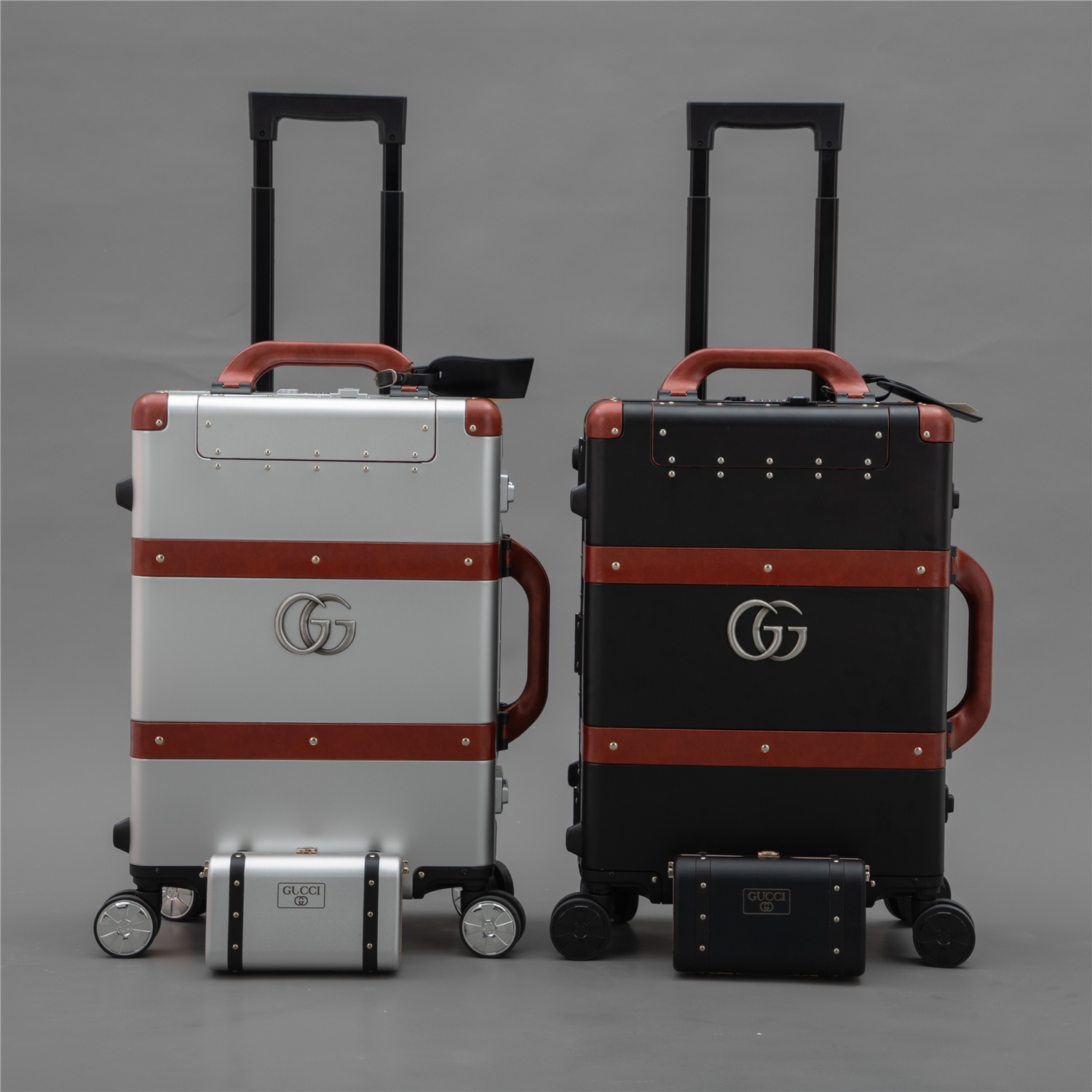Luxury Gucci Aluminium Suitcase with Unique Features and Security Options