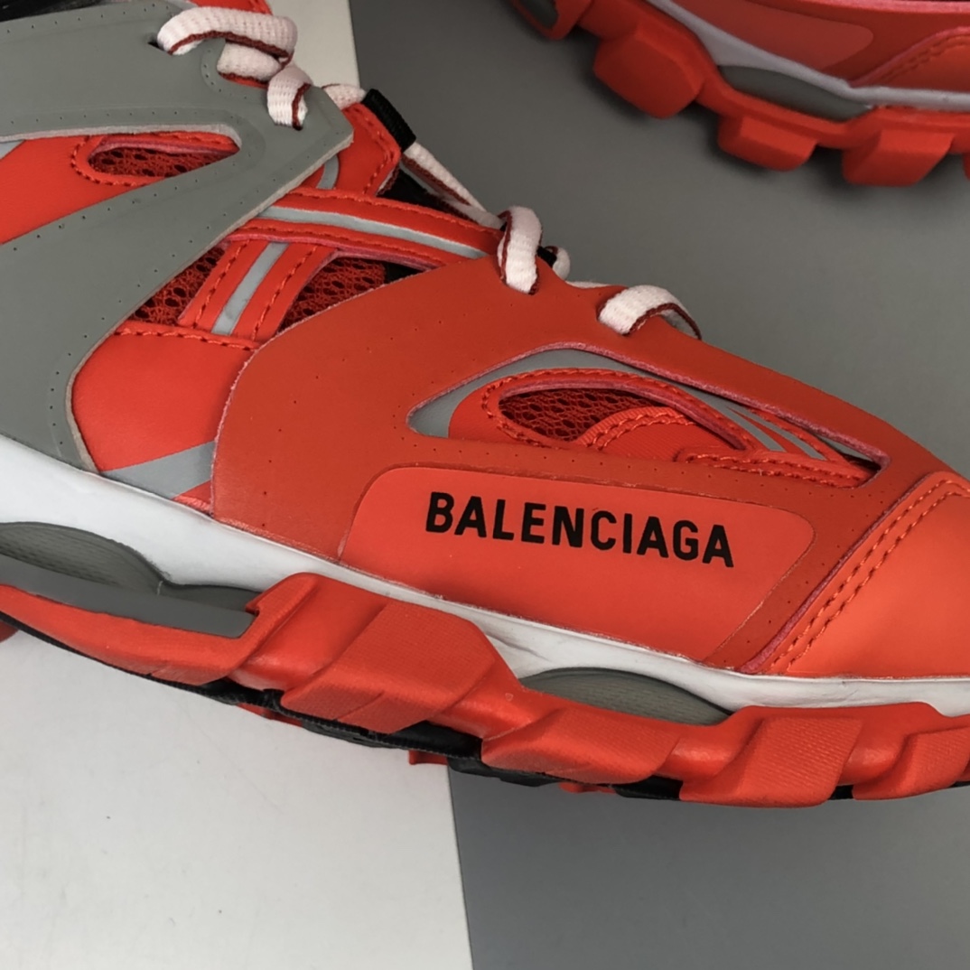 500 Balenciaga Sneaker Tess s.Gomma MAILLE WHITE/ORANGE 巴黎世家3.0 三代户外概念鞋