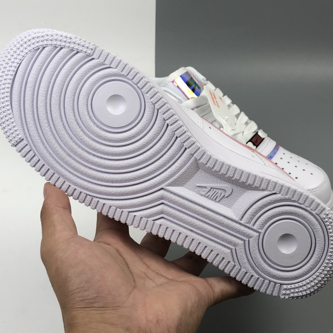 200 新版本 Nike Air Force 1 Rwact Qs 空军一号“镭射电玩像素换钩”低帮时尚休闲运动鞋 DC0710-191