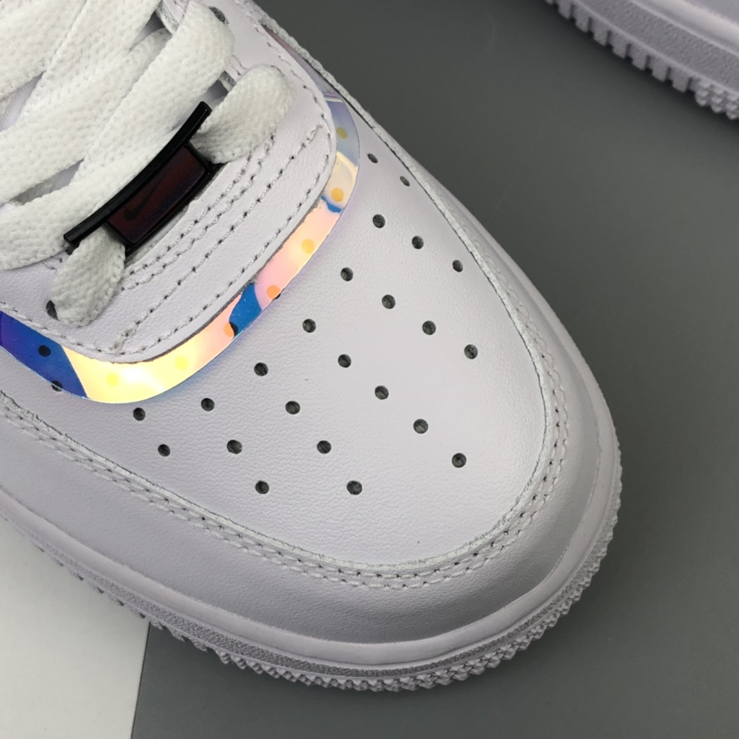 200 新版本 Nike Air Force 1 Rwact Qs 空军一号“镭射电玩像素换钩”低帮时尚休闲运动鞋 DC0710-191