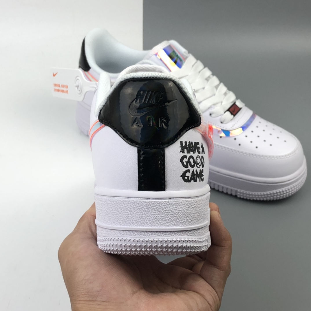 200 新版本 Nike Air Force 1 Rwact Qs 空军一号“镭射电玩像素换钩”低帮时尚休闲运动鞋 DC0710-191