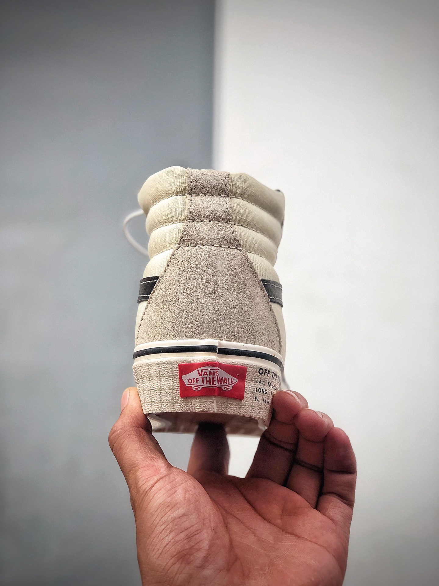 160  新品出货SK8-HI字母包边印花白色高帮男女板鞋VN0A4BV622H