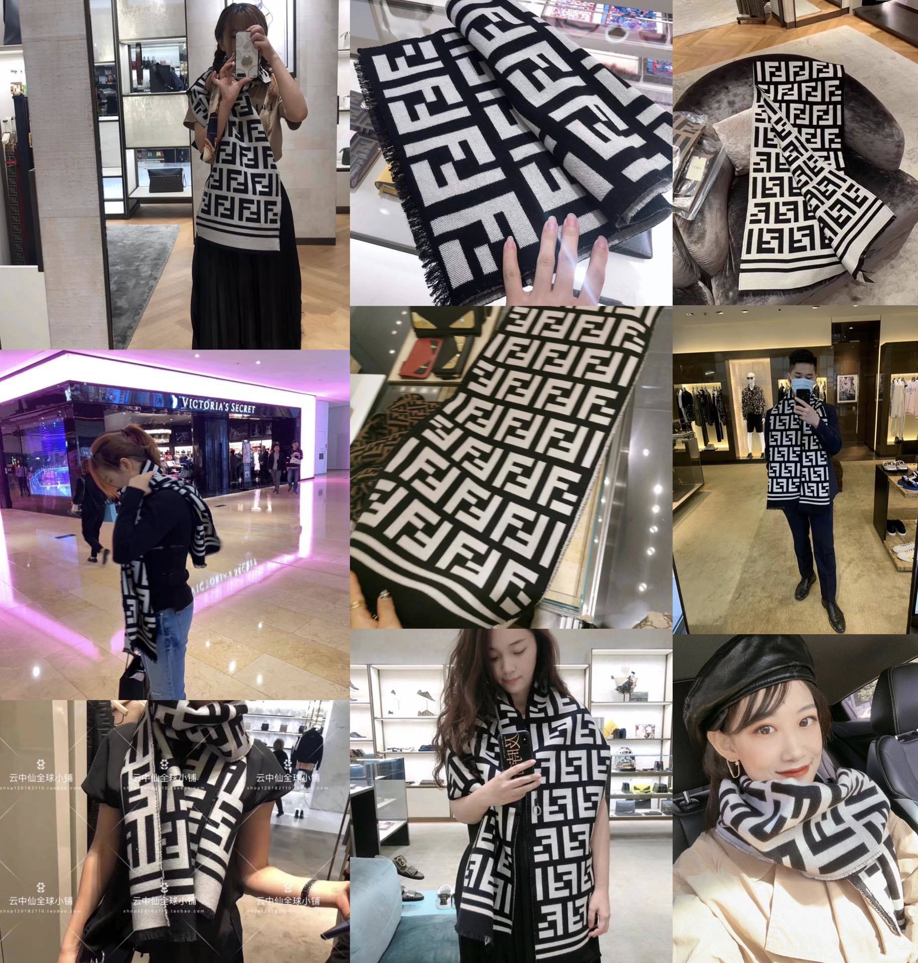 全网最火的围巾!!火到全球Fendi