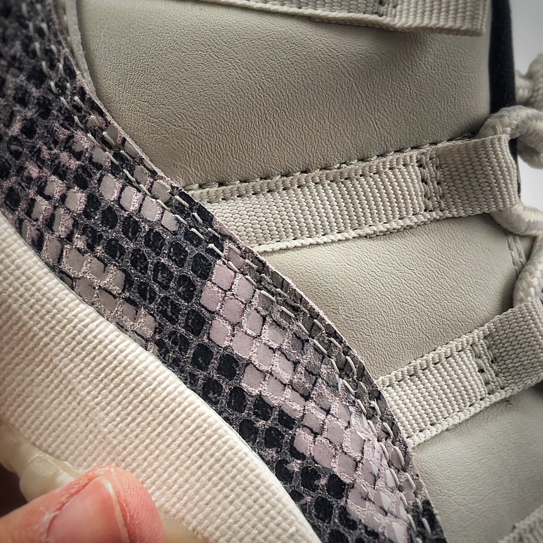 420 Air Jordan 11 AJ11 白蛇 11代低帮篮球鞋 CD6846-002