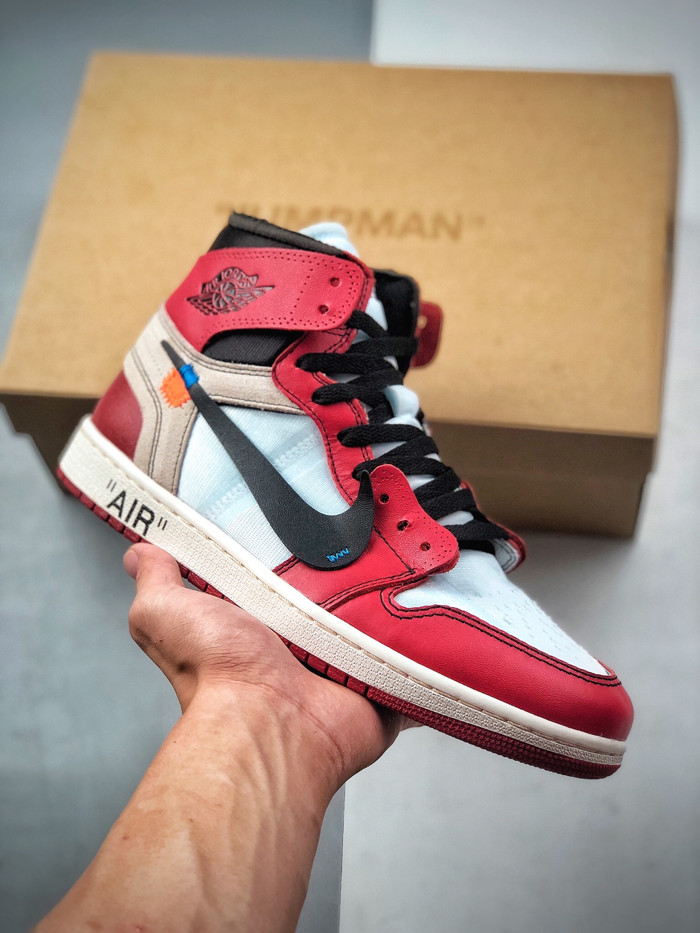 Air Jordan1 x Off-White AJ1 edición limitada conjunta, blanco, negro y rojo. N.º: AA3834-101 Tallas: 40 40.5 41 42 42.5…