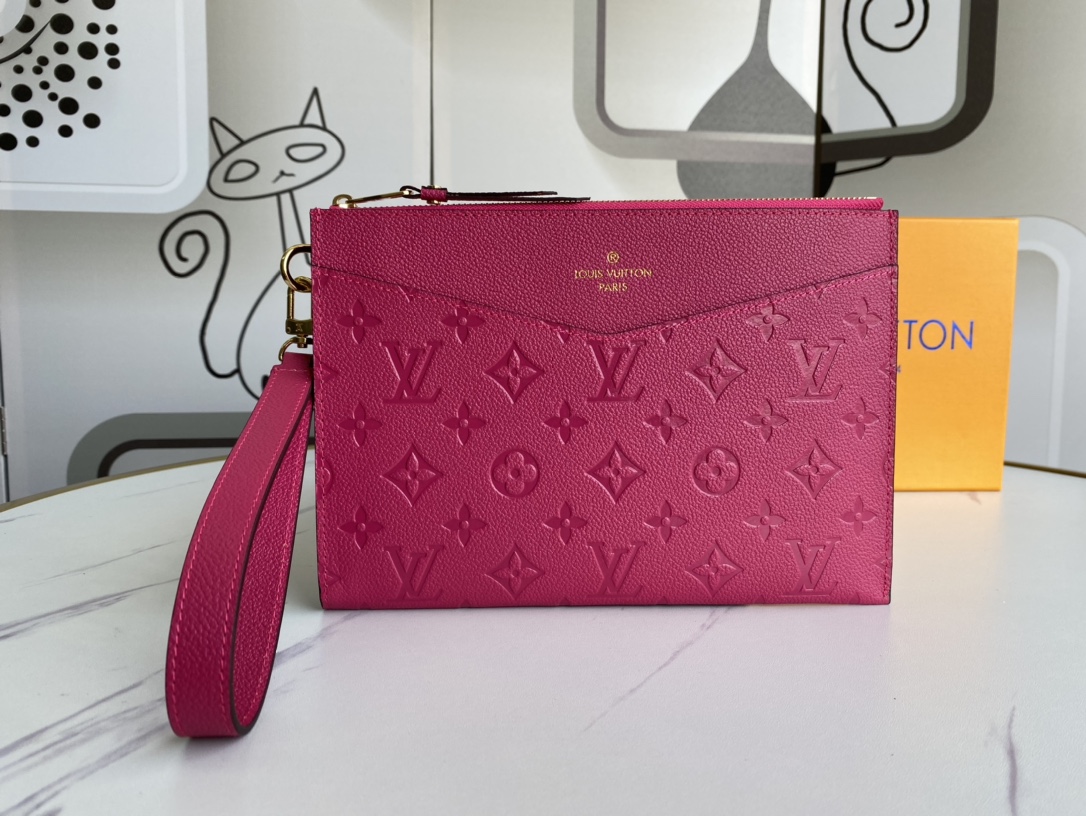 Louis Vuitton Clutches & Pouch Bags Shop Cheap High Quality 1:1 Replica
 Black Empreinte​ M68705