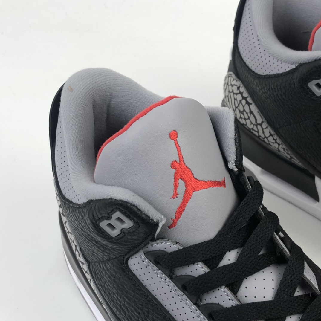 390 Air Jordan 3 Retro OG ” Black Cement ” AJ3乔3 黑水泥 854262-001