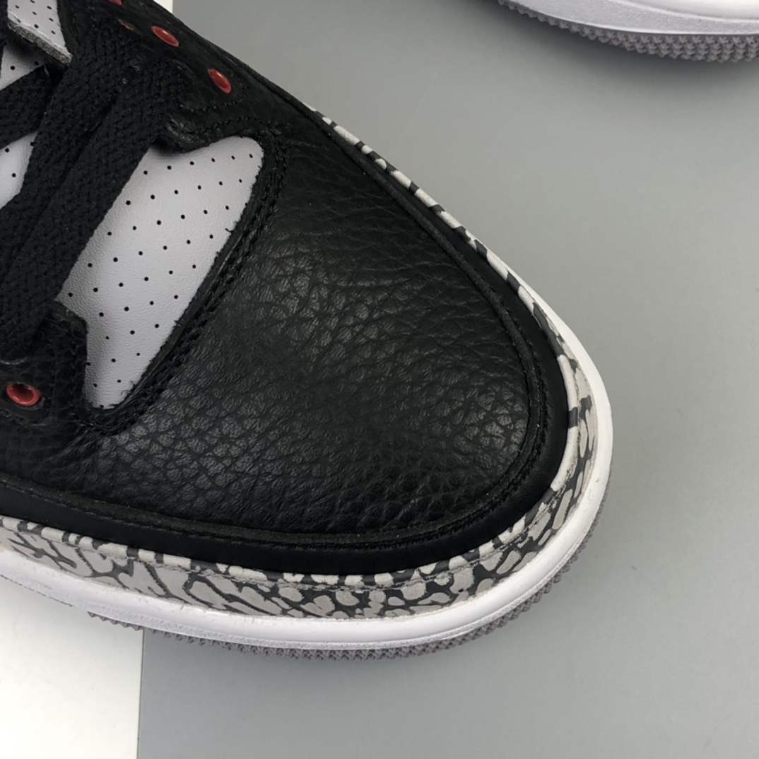 390 Air Jordan 3 Retro OG ” Black Cement ” AJ3乔3 黑水泥 854262-001
