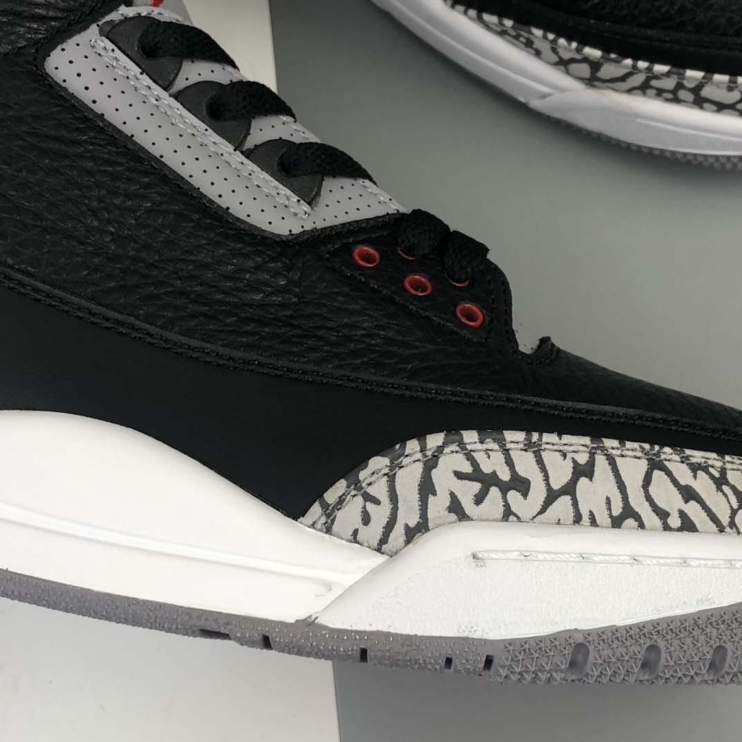 390 Air Jordan 3 Retro OG ” Black Cement ” AJ3乔3 黑水泥 854262-001