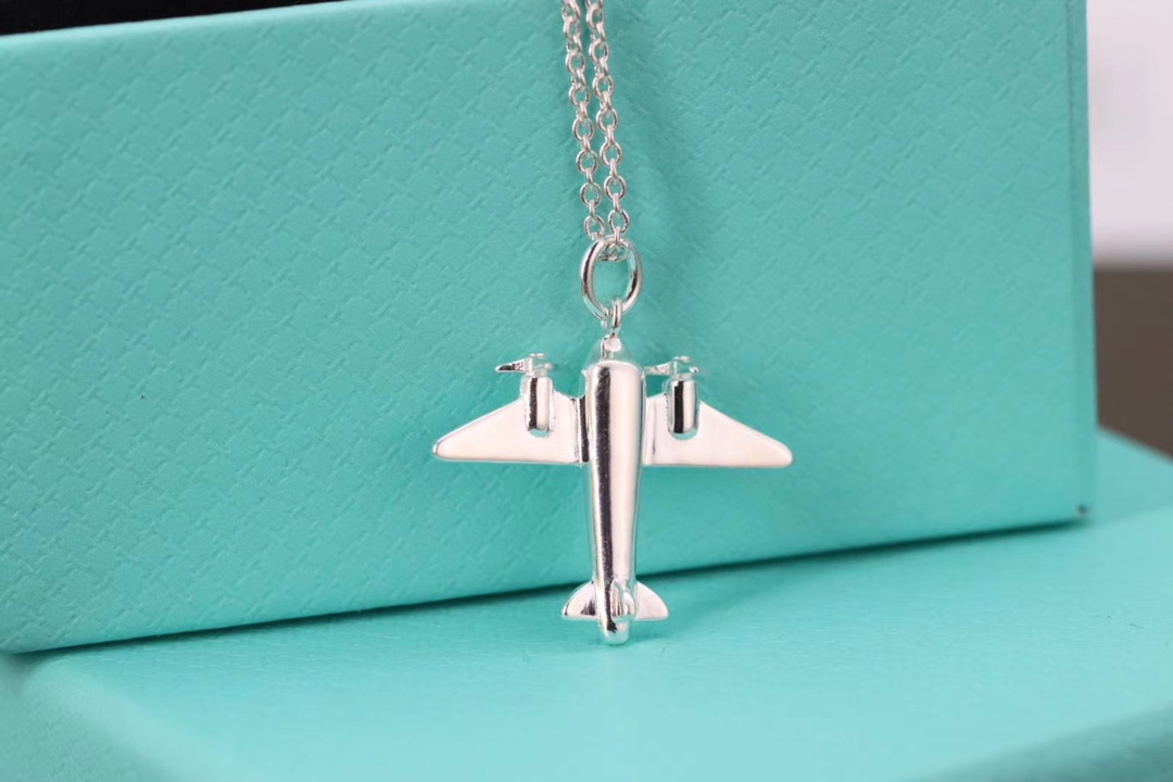 Tiffany & Co. Tiffany &Co. 绝版小飞机 锁骨项链 纯银