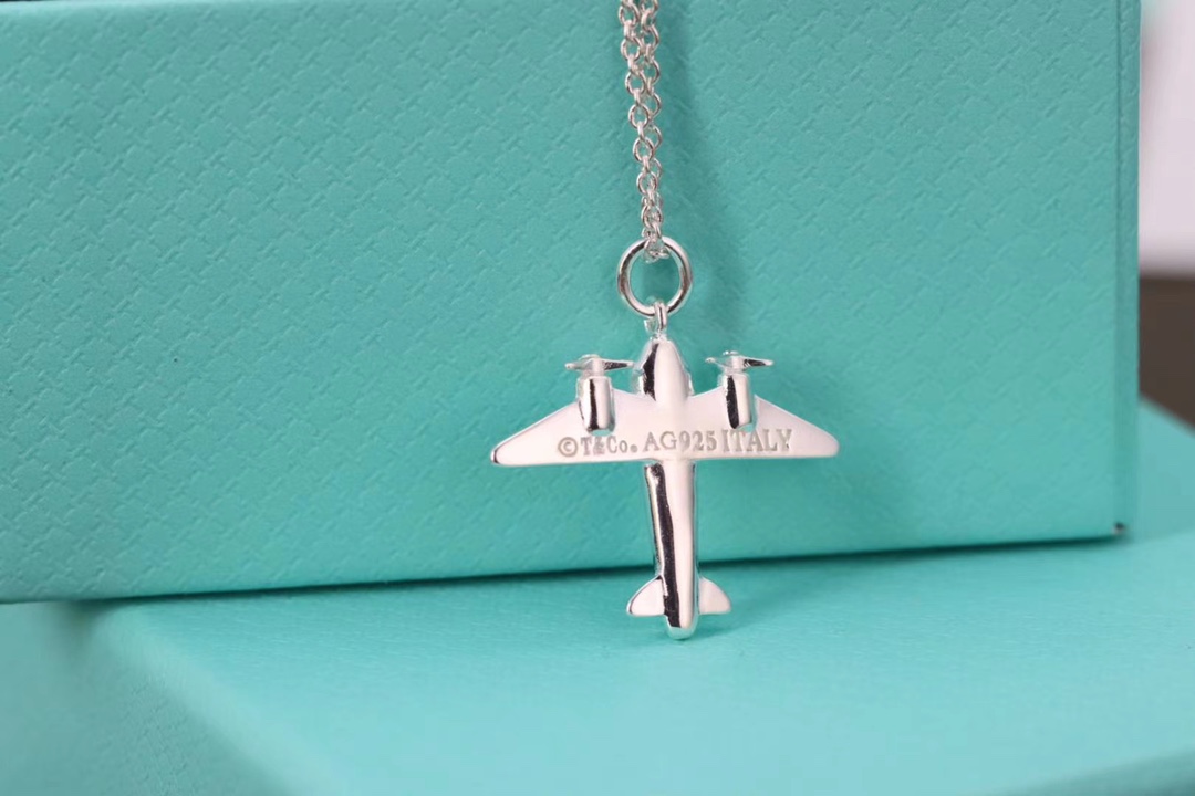 Tiffany & Co. Tiffany &Co. 绝版小飞机 锁骨项链 纯银