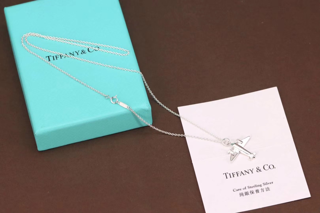 Tiffany & Co. Tiffany &Co. 绝版小飞机 锁骨项链 纯银