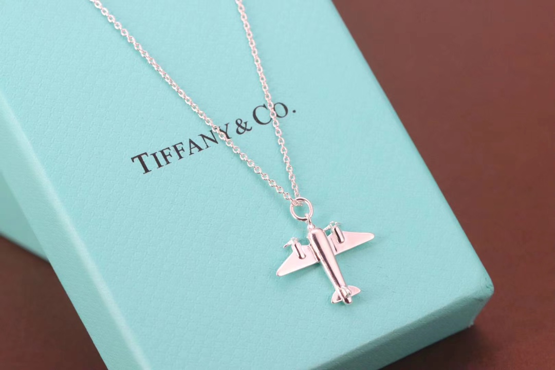 Tiffany & Co. Tiffany &Co. 绝版小飞机 锁骨项链 纯银