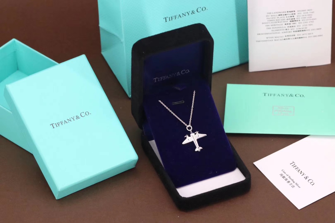 Tiffany & Co. Tiffany &Co. 绝版小飞机 锁骨项链 纯银