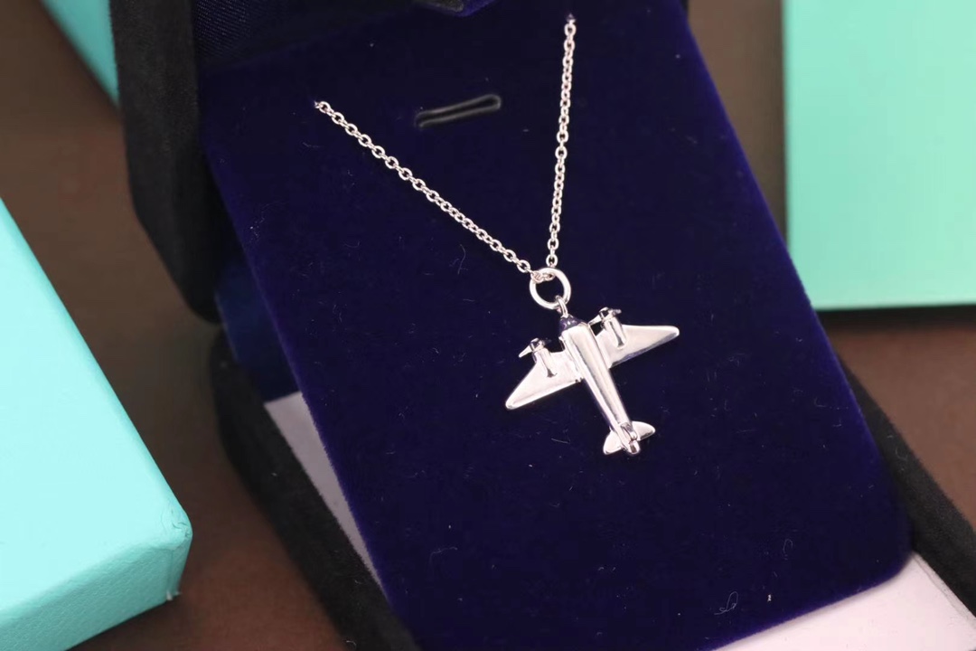 Tiffany & Co. Tiffany &Co. 绝版小飞机 锁骨项链 纯银
