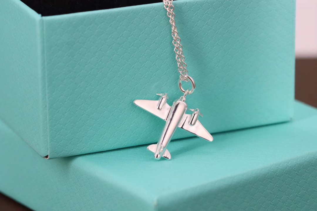 Tiffany & Co. Tiffany &Co. 绝版小飞机 锁骨项链 纯银