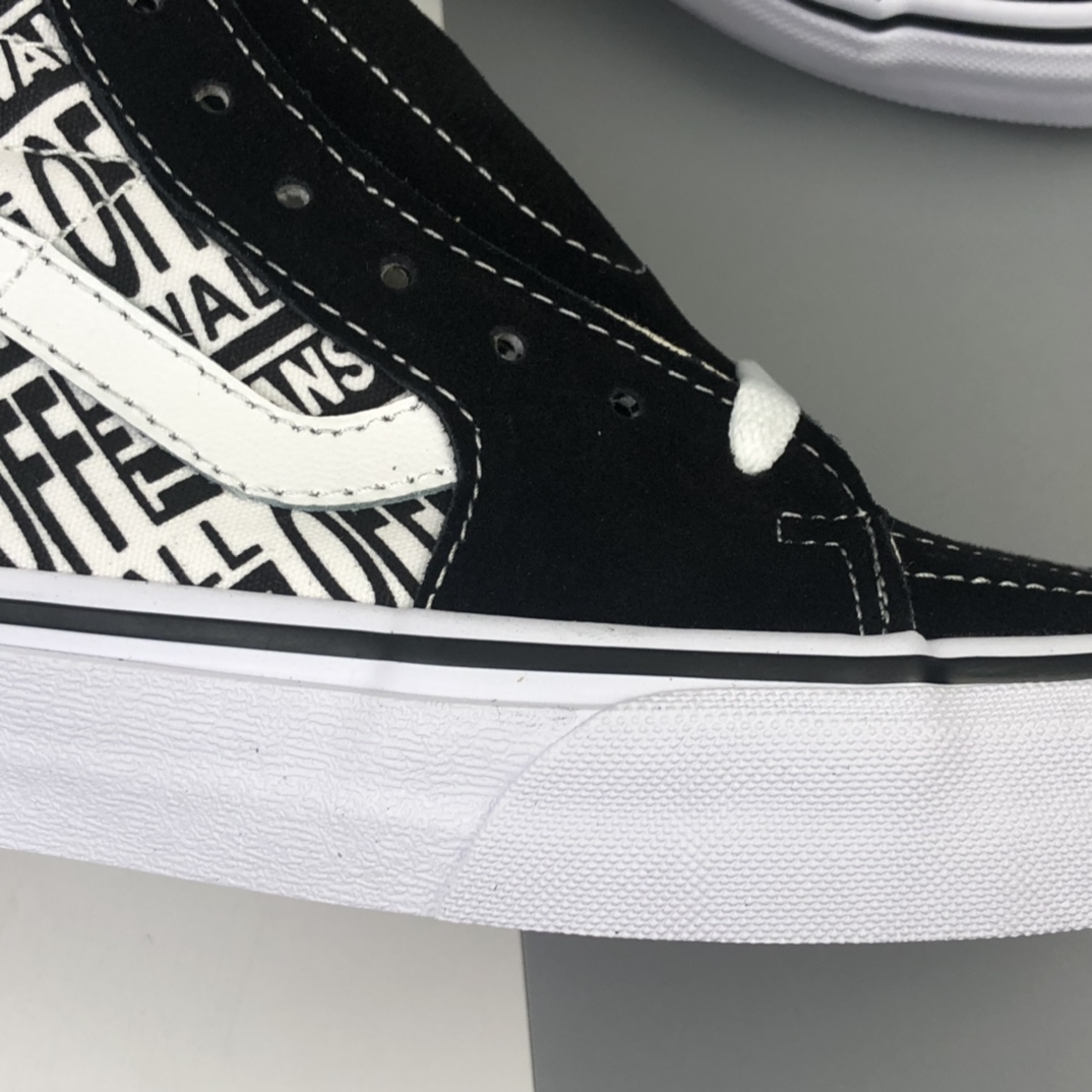 160 Vans Sk8 Hi Off Wall 黑色字母高帮休闲板鞋 VN0A4CS5W43 off the wall