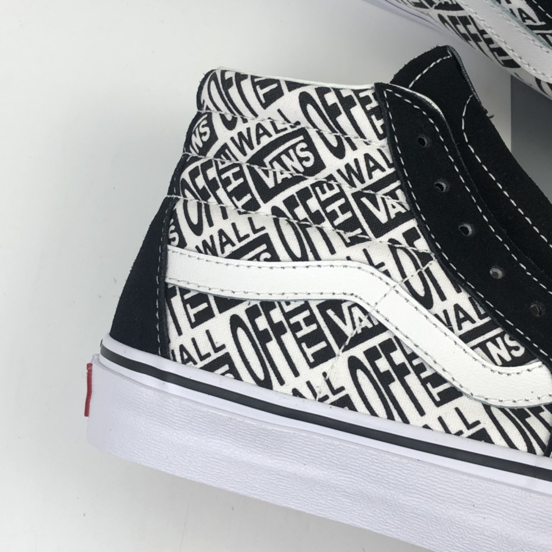 160 Vans Sk8 Hi Off Wall 黑色字母高帮休闲板鞋 VN0A4CS5W43 off the wall