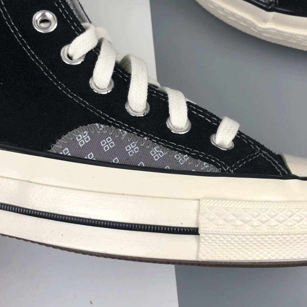 140 Converse Chuck Taylor All Star 1970 Suede 复古高帮休闲硫化板鞋 166855C