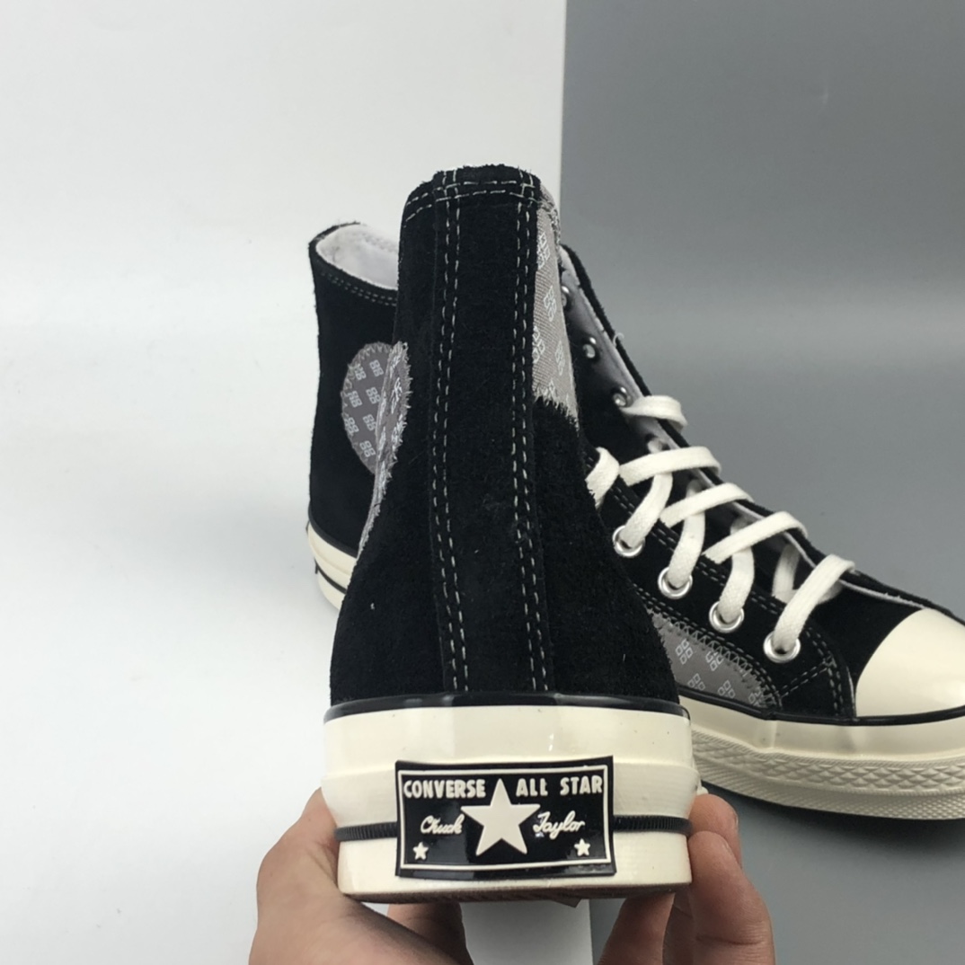 140 Converse Chuck Taylor All Star 1970 Suede 复古高帮休闲硫化板鞋 166855C