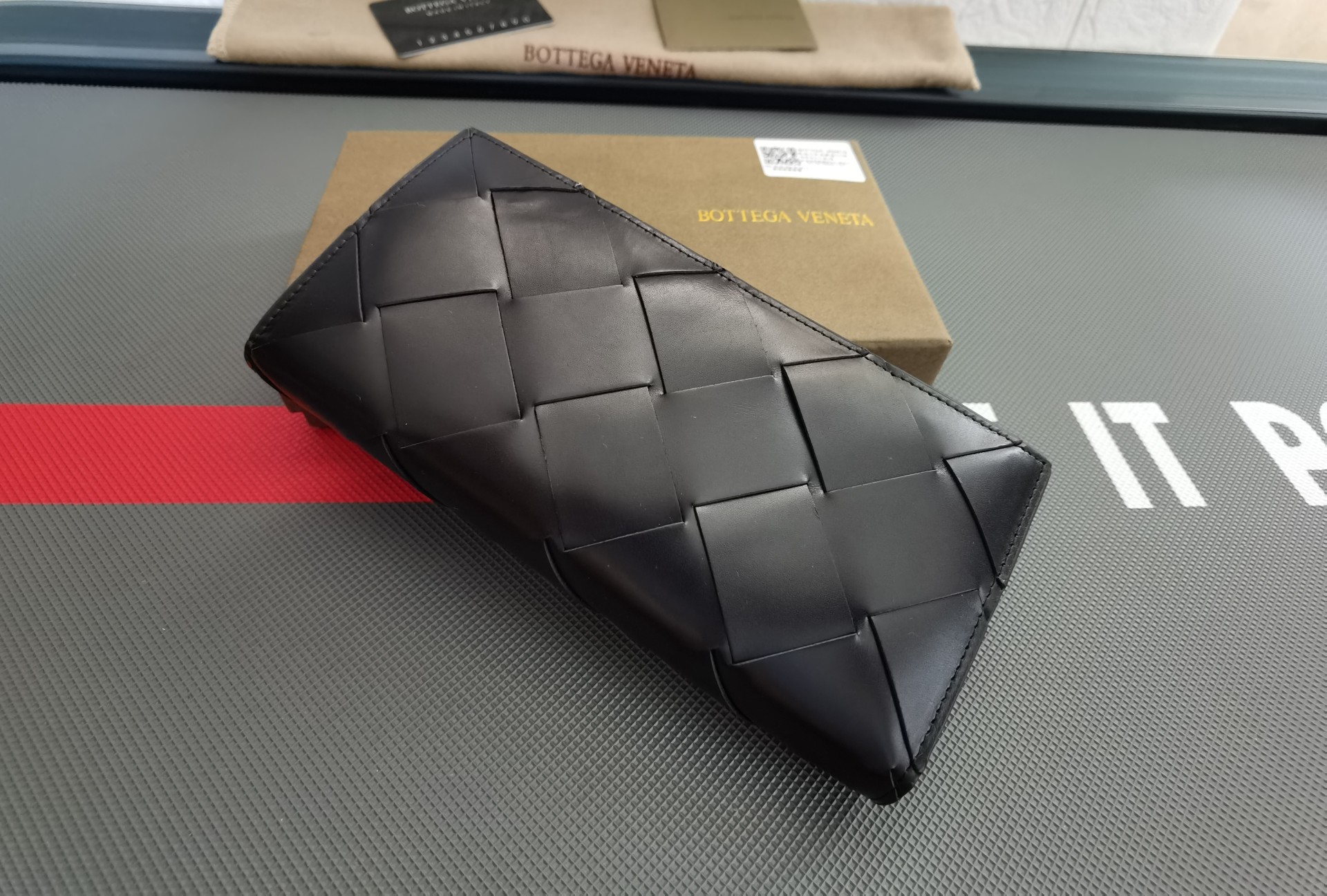 Bottega Veneta Nappa Leather Intrecciato Long Wallet