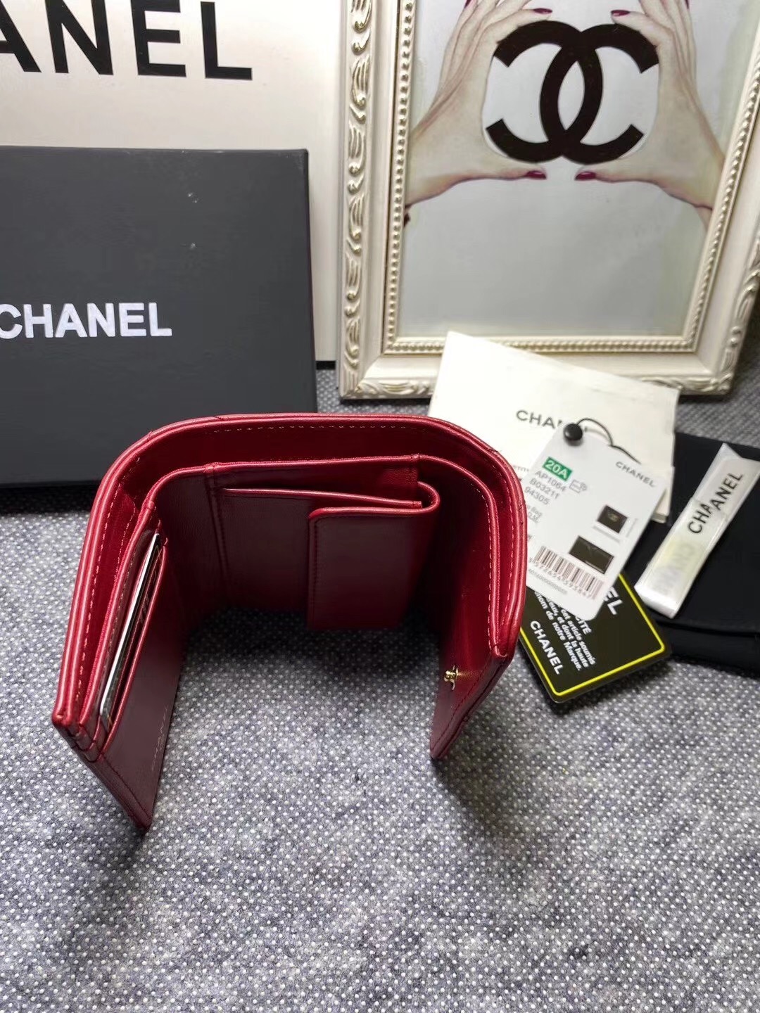Chanel 19K Super-Heavy Diamond Stripe Chain Wallet AP0794, Size 9.3*10.6*3💰270 - 图片 7