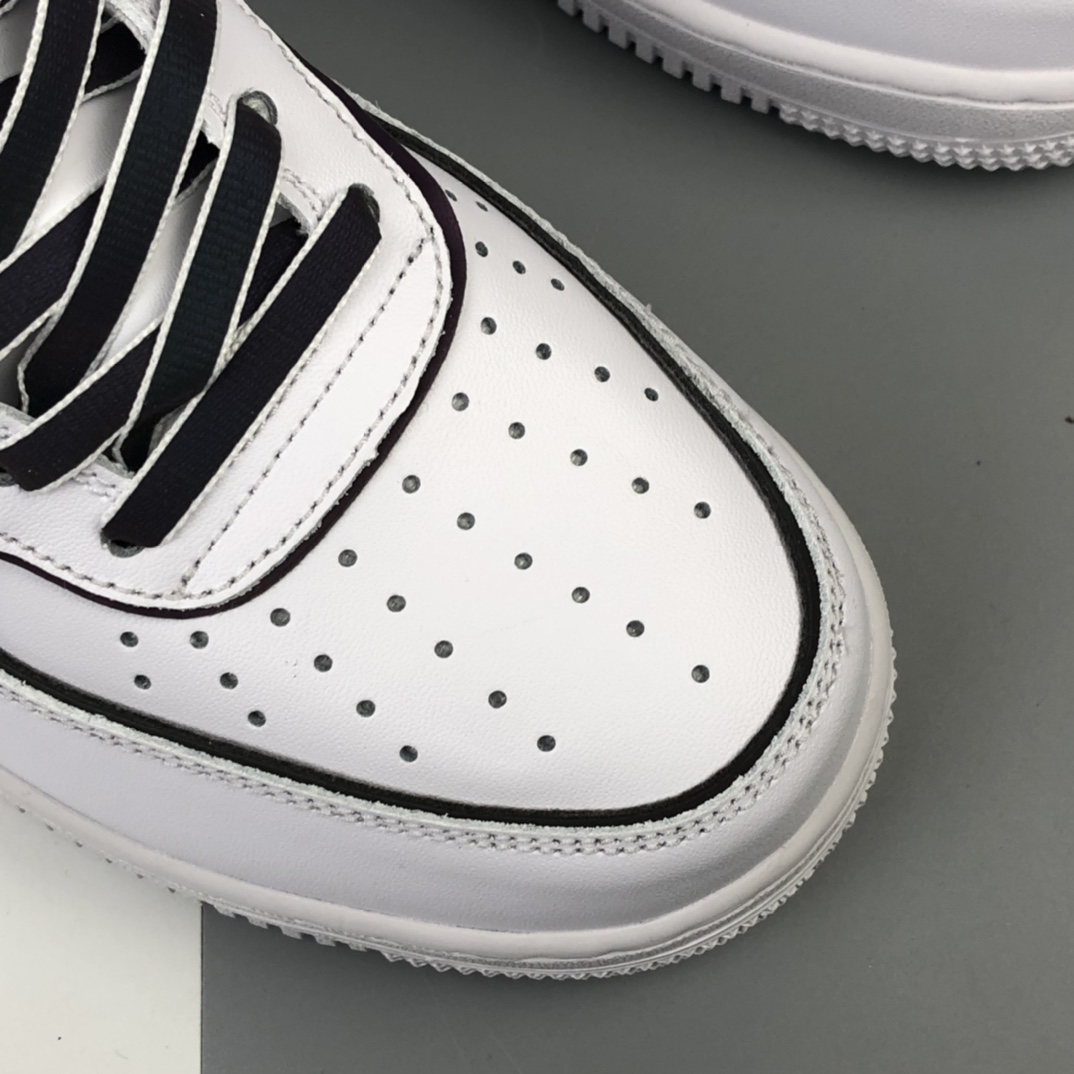 270 Nike Air Force 1 '07 空军一号中帮全白运动休闲板鞋 二次元 3M反光款  368732-810