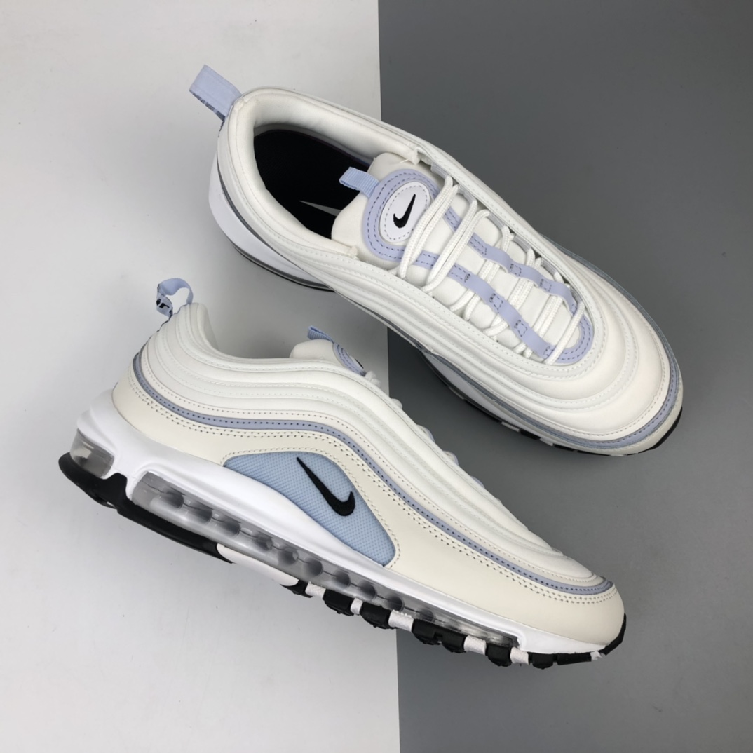 200 Nike Wmns Air Max 97”Ghost”复古气垫百搭休闲运动慢跑鞋“白雾紫3M”CZ6087-102