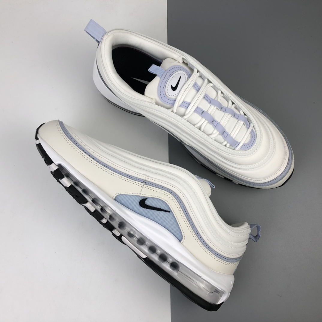 200 Nike Wmns Air Max 97”Ghost”复古气垫百搭休闲运动慢跑鞋“白雾紫3M”CZ6087-102