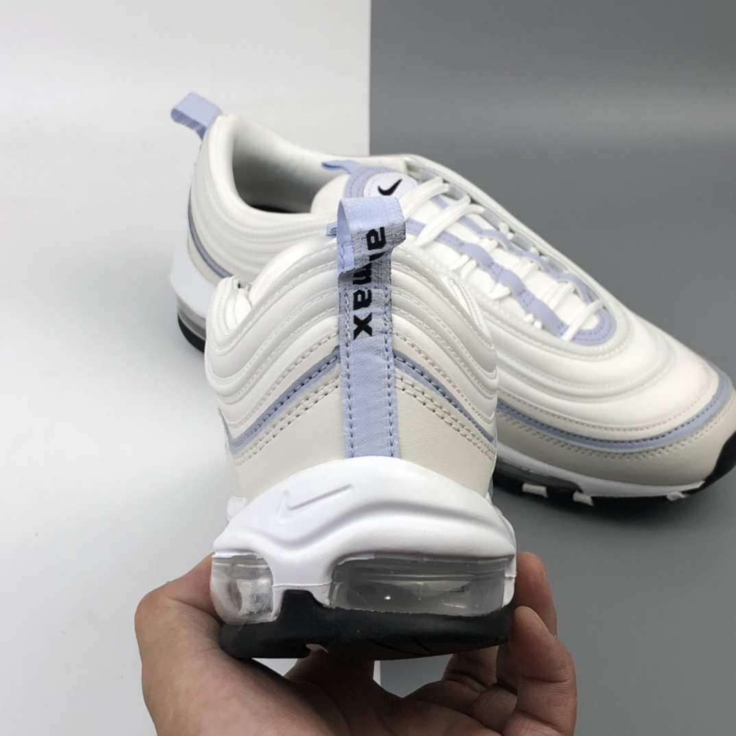 200 Nike Wmns Air Max 97”Ghost”复古气垫百搭休闲运动慢跑鞋“白雾紫3M”CZ6087-102
