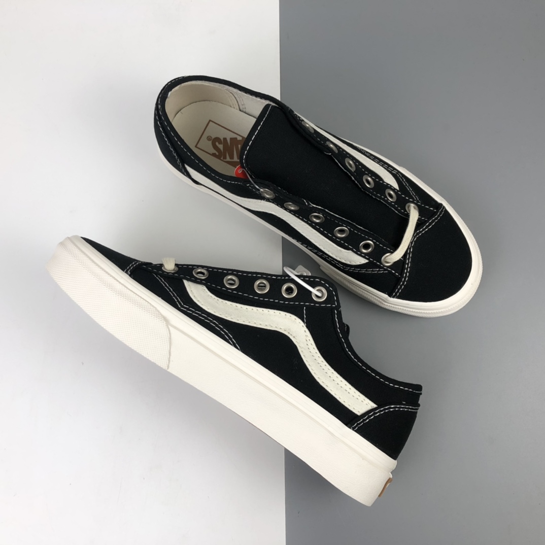 140 Vans Vault OG Old Skool 2021新款抢先穿 黑色高低帮滑板鞋 VN0A4RWB7BR