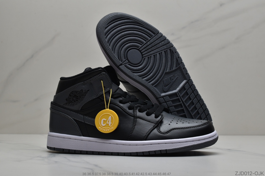 240 公司级 Air Jordan 1 Mid “Dark Grey”小影子灰 554724-041