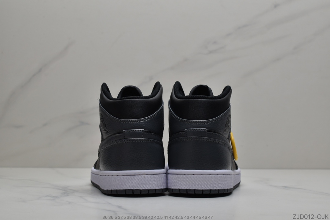 240 公司级 Air Jordan 1 Mid “Dark Grey”小影子灰 554724-041