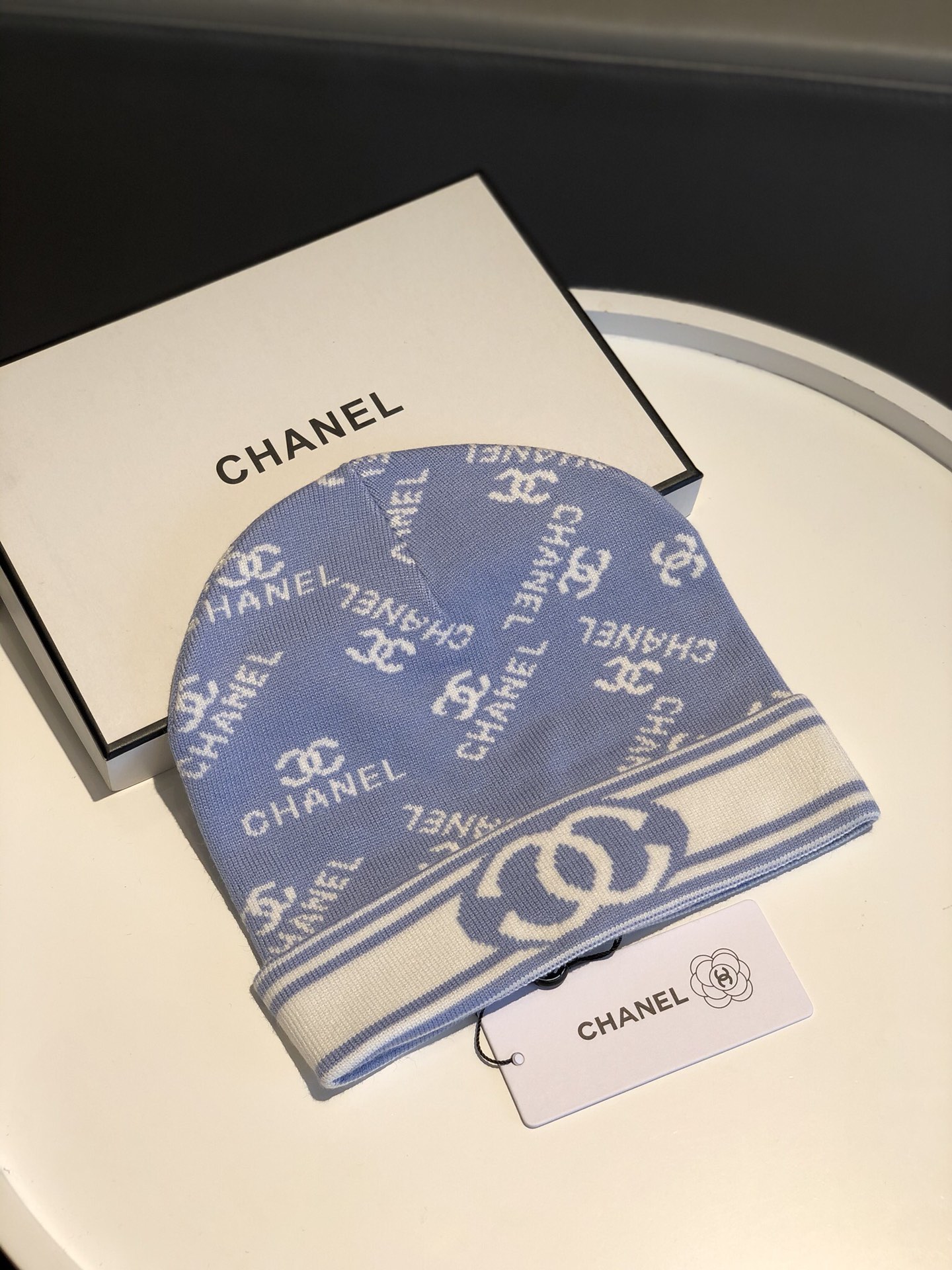 CHANEL香奈儿简约大气日系毛线针织帽