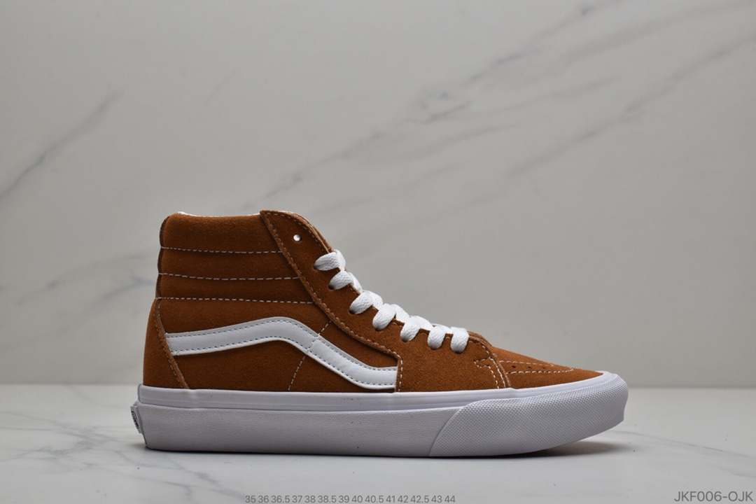 165 公司级万斯Vans Sk8 Hi OG 万斯 奶茶麂皮 硫化高帮板鞋