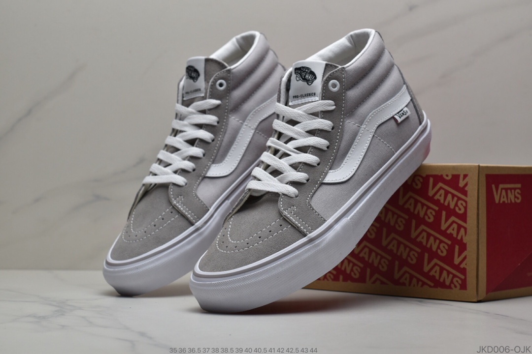160 公司级万斯Vans SK8-Mid Black/White 灰色  VN0A36ENMV58