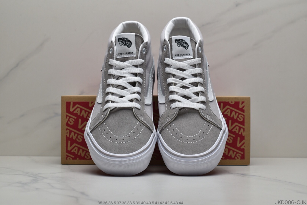 160 公司级万斯Vans SK8-Mid Black/White 灰色  VN0A36ENMV58