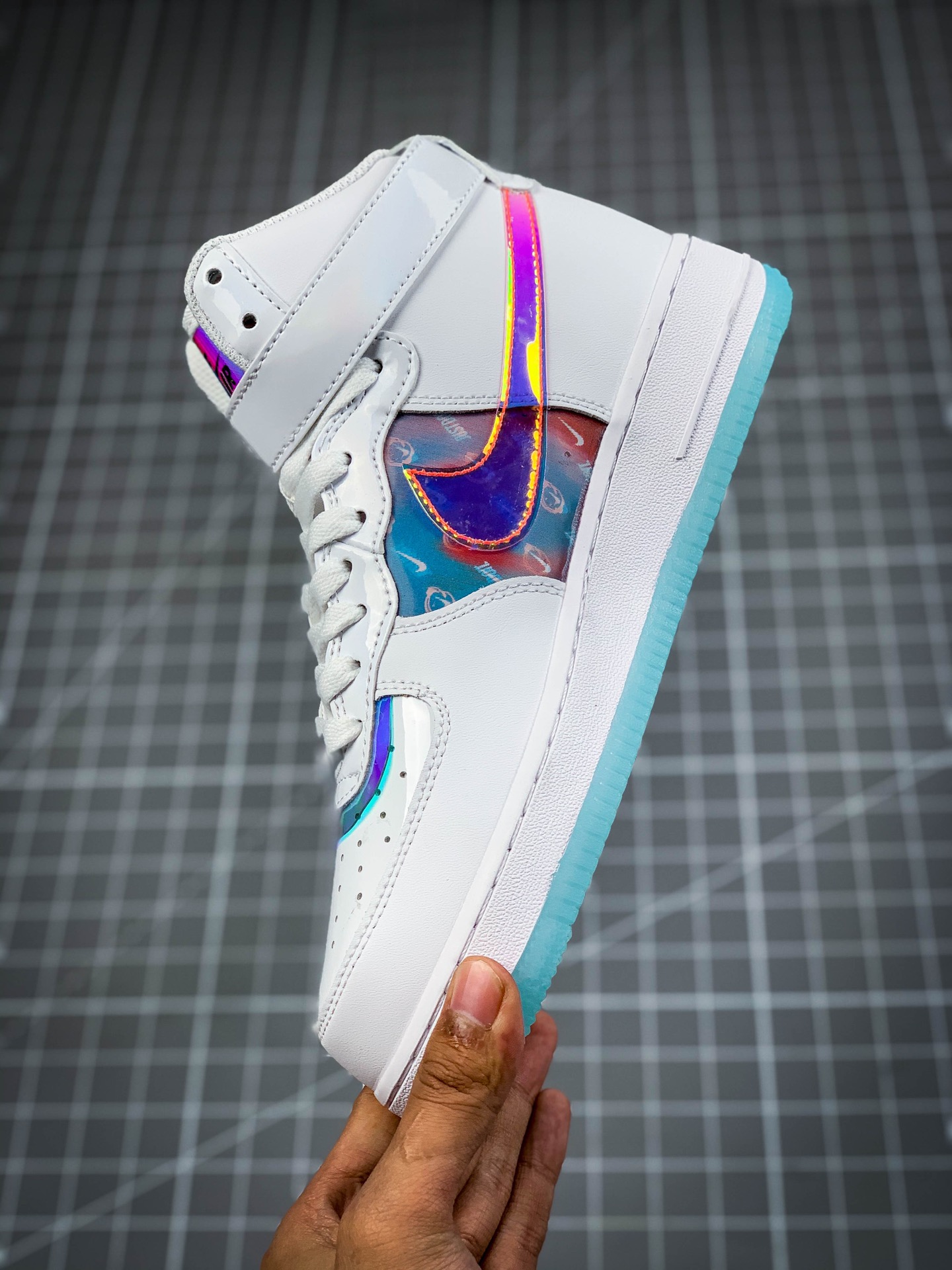 220 耐克 Nike Air Force 1 ‘07 Mid 空军一号中帮电玩镭射 DC2111-191