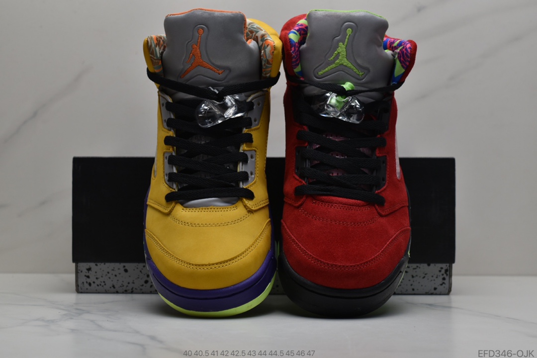 380 公司级Air Jordan 5 FT2 “What The”鸳鸯乔5中帮文化篮球鞋货号：CZ5725-700