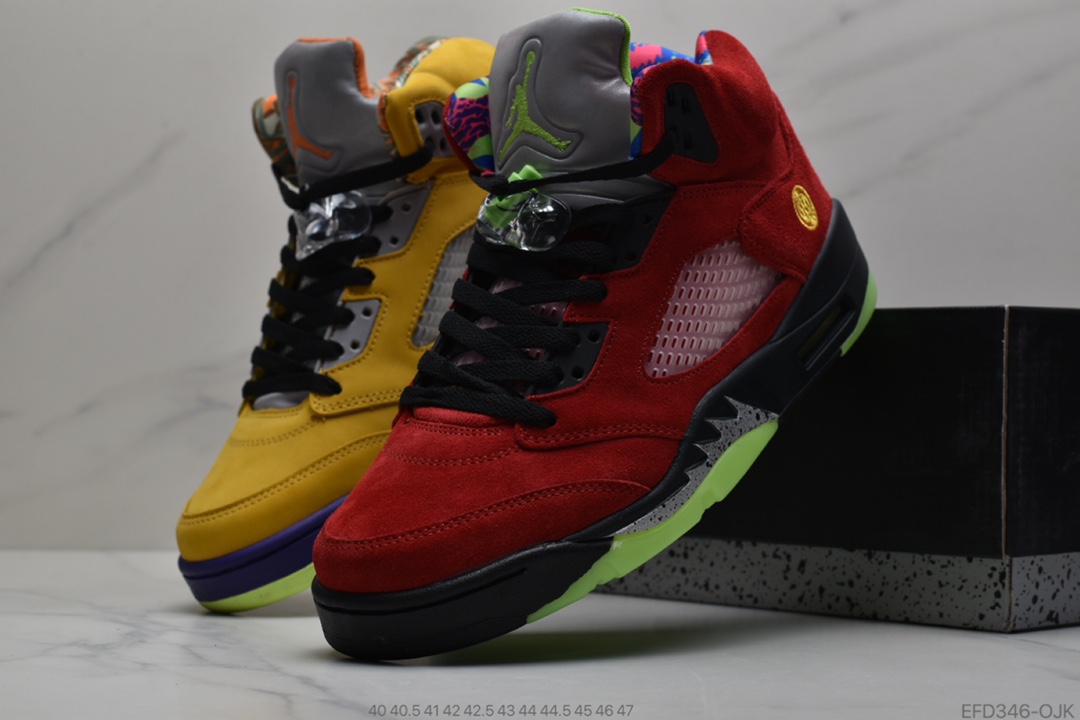 380 公司级Air Jordan 5 FT2 “What The”鸳鸯乔5中帮文化篮球鞋货号：CZ5725-700