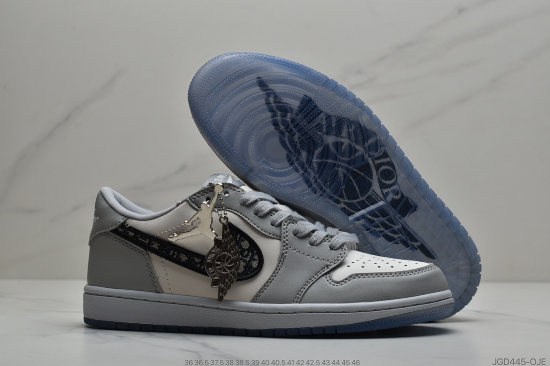 180 公司级  Dior x Air Jordan 1 High OG 低帮 迪奥联名 AJ1乔1板货号:CK6636-101