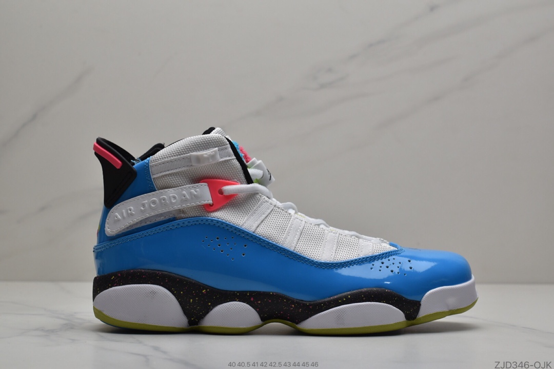 240 公司级耐克NIKE Air Jordan 6 Rings 亮面漆皮AJ6六连冠王篮球鞋332157-406