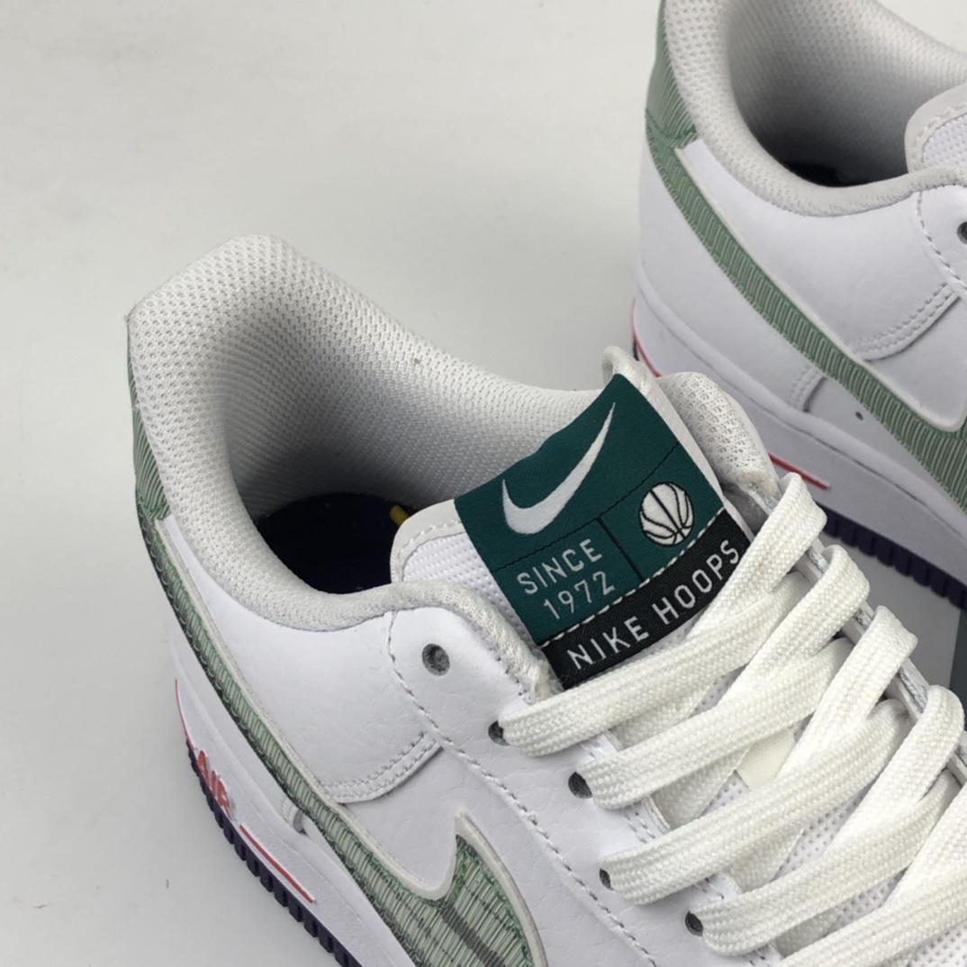 200 Nike Air Force 1 空军一号白低帮运动休闲板鞋 鸳鸯炫彩线勾 CW6015-100