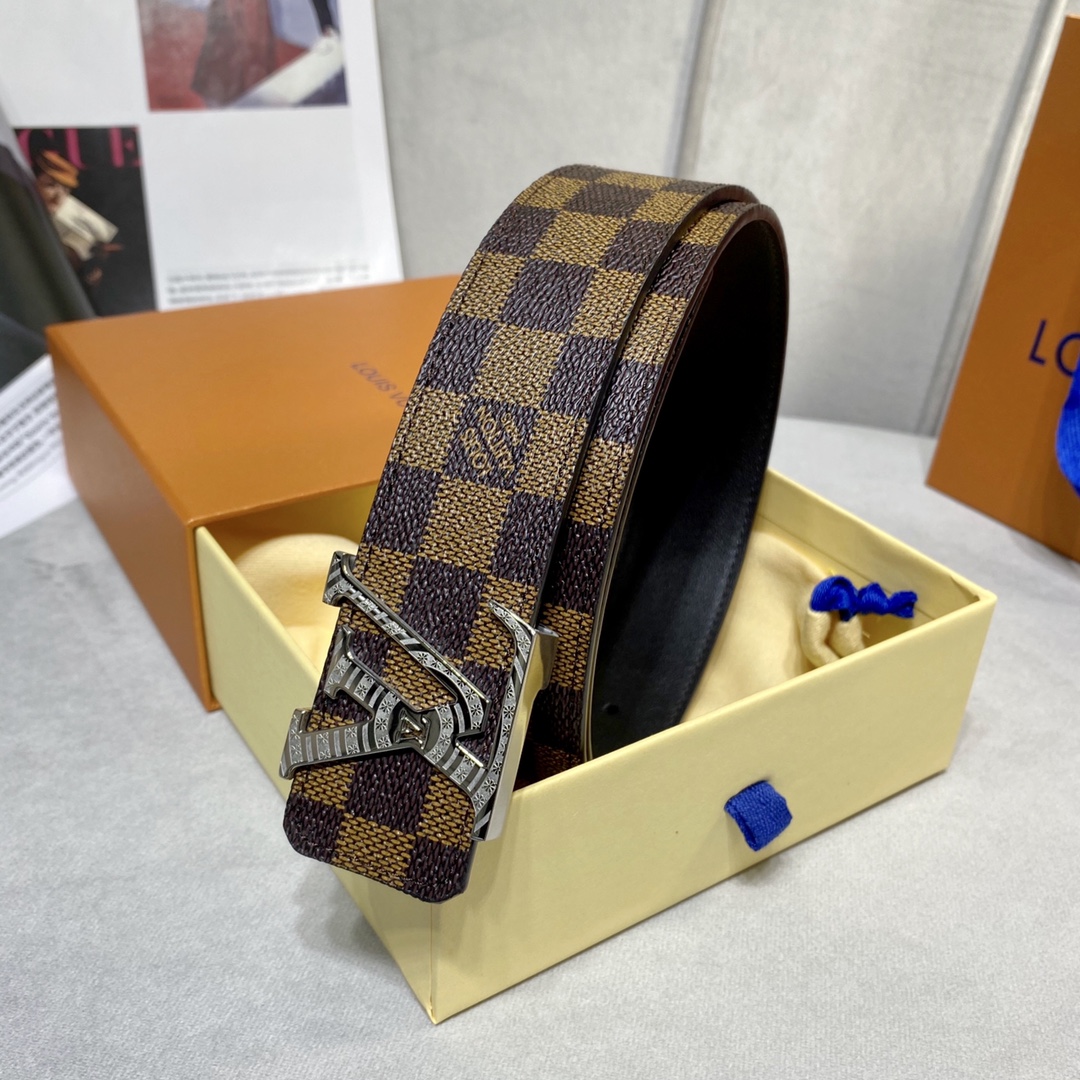 Louis Vuitton Belts Men Cowhide