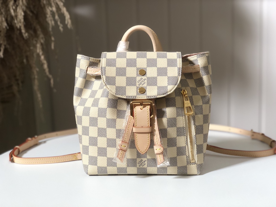 Louis Vuitton LV Sperone Bags Backpack Gold Fashion Casual M44026