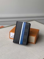 Louis Vuitton Wallet Blue Damier Graphite Canvas M69536