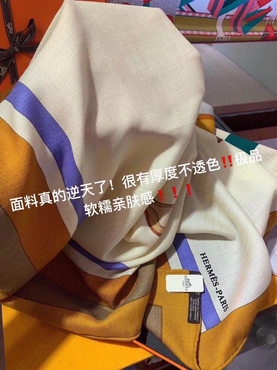 全宇宙最好的章子怡同款H丝绒方巾美到