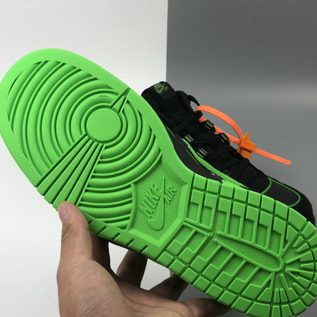 480 Off-White x Nike Air Rubber Dunk ”Green Strike”  CU6015-001