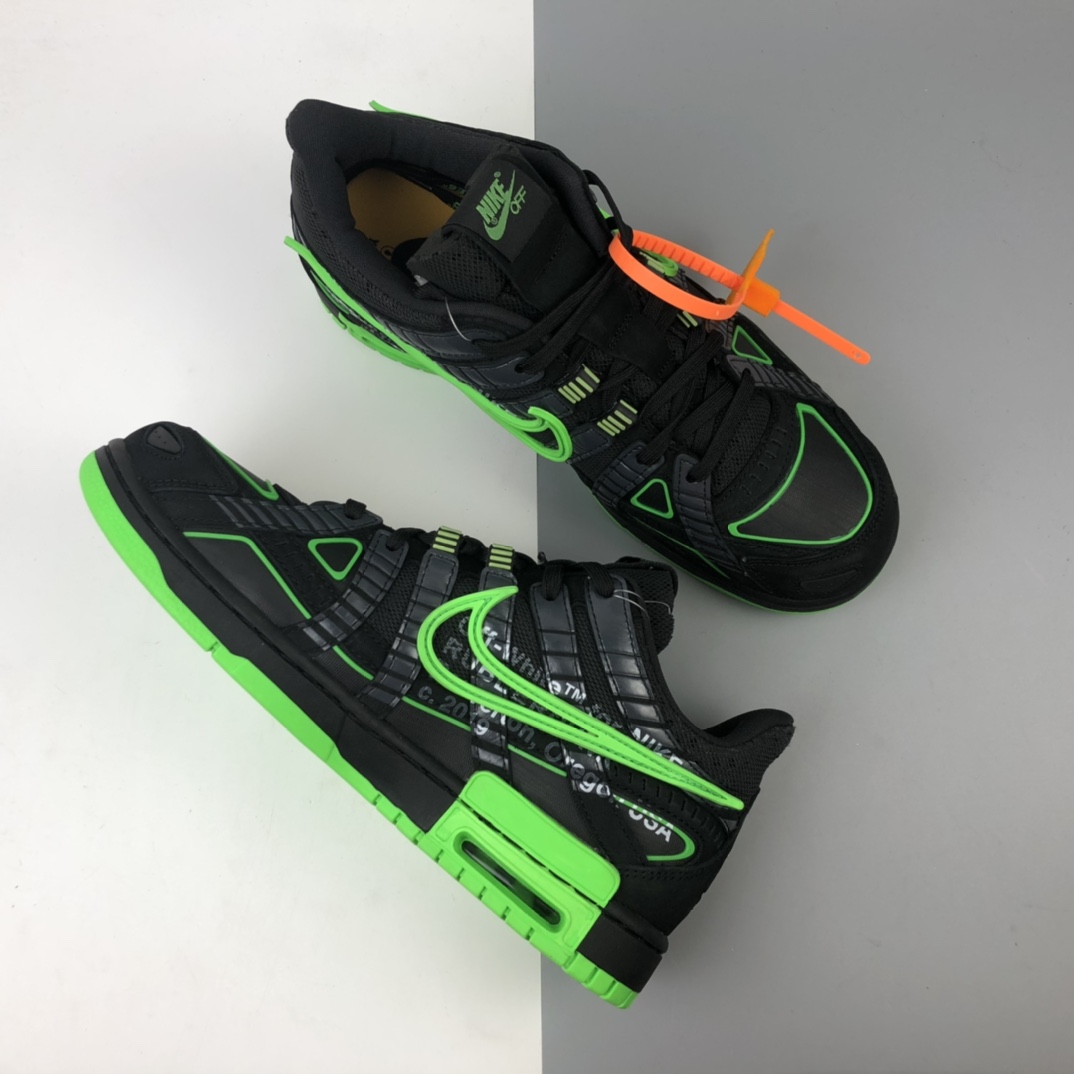 480 Off-White x Nike Air Rubber Dunk ”Green Strike”  CU6015-001